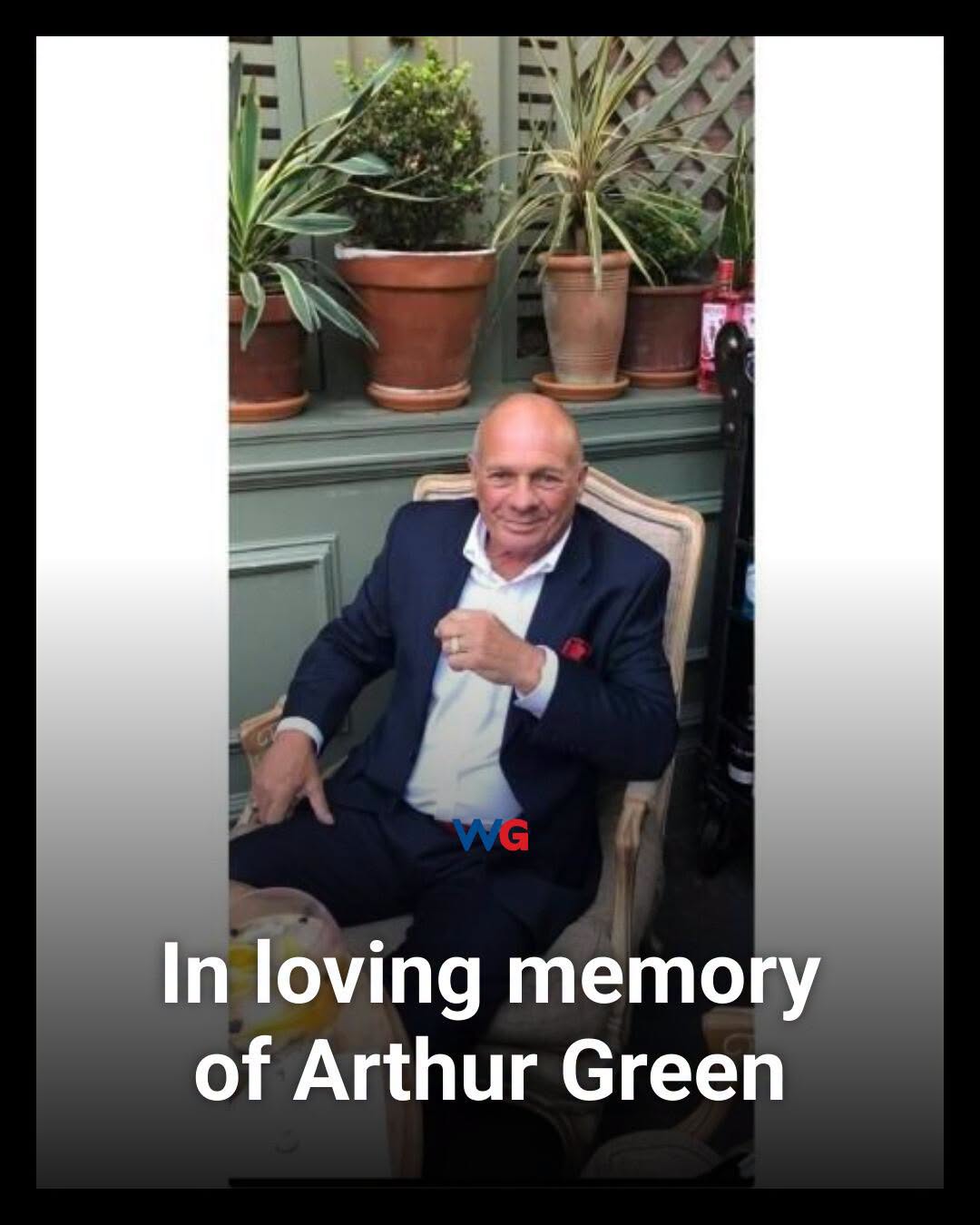 The local community of Warrington is mourning the passing of 79-year-old Arthur Green, who died peacefully on Friday